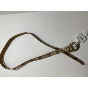 Nicole Miller New York Faux Leather Snake Print Belt